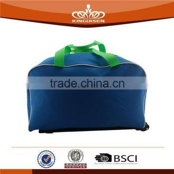 Solid Blue 600D Trolley Travle Bag photo-4