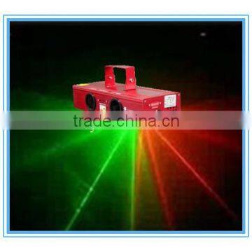 Red+Green double tunnel laser light for dj, disco, pub, party