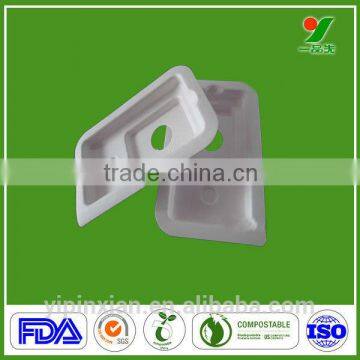 Shenzhen 100% bio protective cushion environmental recycled pulp tray