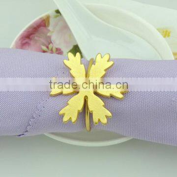 Table Decoration & Accessories Type Metal Alloy Snowflake Shape Napkin Ring photo-2
