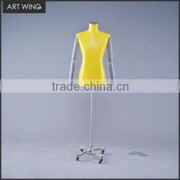 Adjustable Display Dress Form Female Mannequin Make Your Own on Wheels photo-5