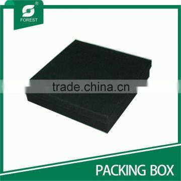 BLACK CARDBOARD PACKING BOX FOR JEWELRY photo-2