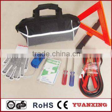 Emergency roadside car kit or car accessories safety tool kit