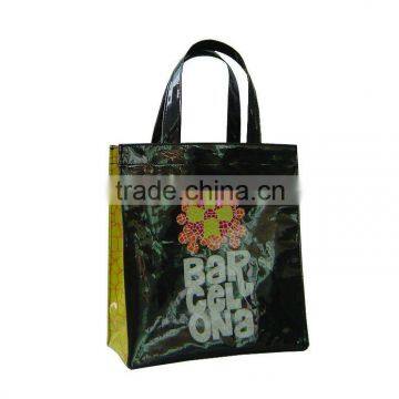 Promotional Quality Canvas With PVC Coated Shopping Bag