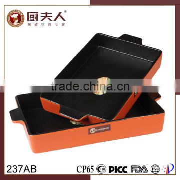 HEAT RESISTANCE CERAMIC RETANGULAR BAKING PLATE