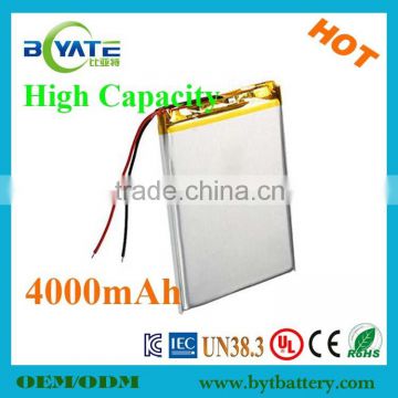 hot selling 656678 rechargeable li polymer 3.7V4000mah medicial battery