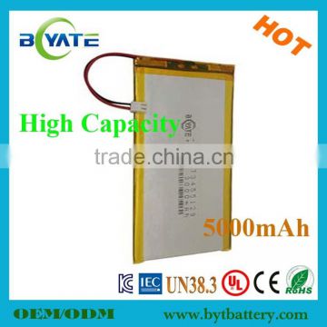 High Quality Rechargeable Polymer 3.7V5000mAh Telecommunication Systems Battery