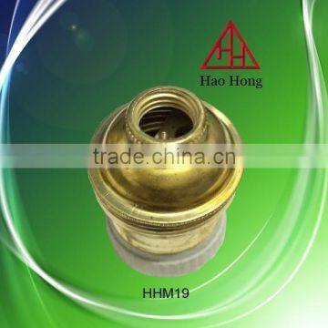 main material is metal with porcelain lamp holder
