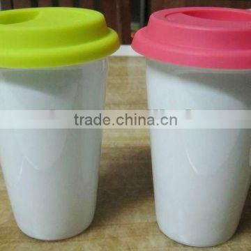 Eco-friendly silicone coffee mug cover for warming and decoration