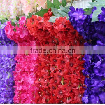 Wisteria Wedding Artificial Flower Wall Wholesale Silk Flower Wall Decoration