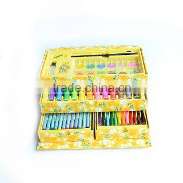 art set of 54pcs with drawer color paper box