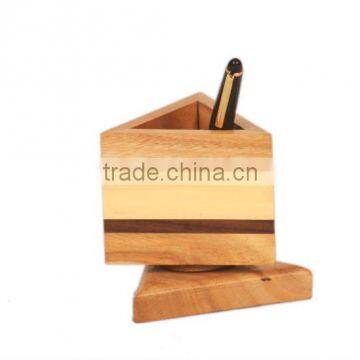 creative handmade sandwich pen holder in wood