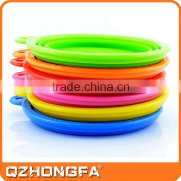 2015 hot selling wholesale personalized novelty silicone folding bowl