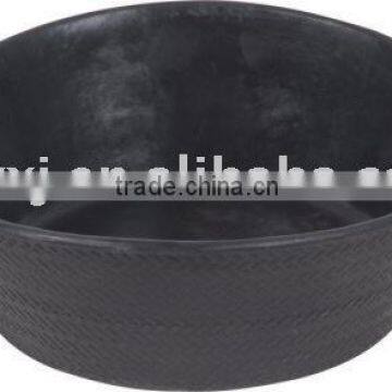 21L recycled rubber horse feeding trough black rubber trough for farming