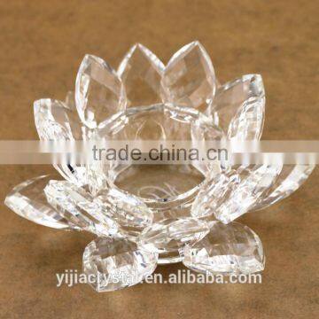 Factory directly sale Guarantee quality crystal candle holder on decoration on sale