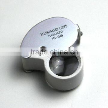 New Design 40x25 Jewelry Magnifier Loupe, Magnifying Glass for Diamond