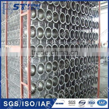 2 section carbon steel supporting cage,filter bag cage