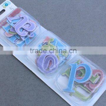 2015 Hot Selling 3D Letters Glitter Chipboard Stickers