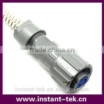 3 pins FQ14 waterproof small size air plug assembly connector
