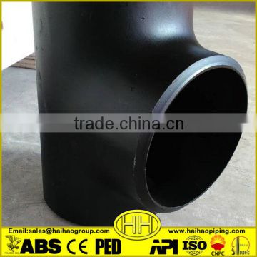 butt weld seamless carbon steel sch40 equal pipe tees