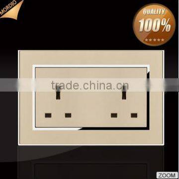 2015 New Design BS Standard Hotel Design Double 13A Wall Socket