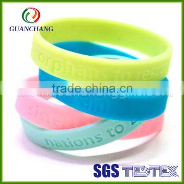 Low price 1 inch bulk cheap silicone wristbands