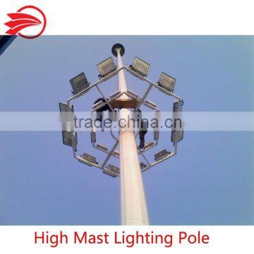 Q235 steel street LED high mast lighting pole 20m,25m,30m,35m,40m                        
                                                Quality Choice