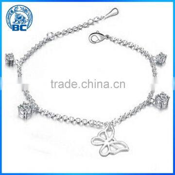 Butterfly Design Crystal Bracelet Jewelry Bracelet Multicolor Selection