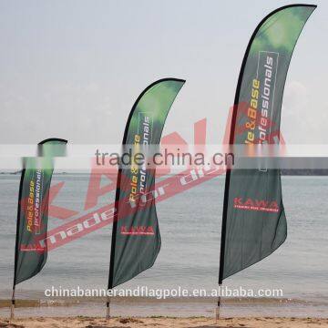 Top flag poles for the sail flag banner