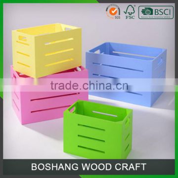 Good Quality New Design Home Storge Wooden Crate