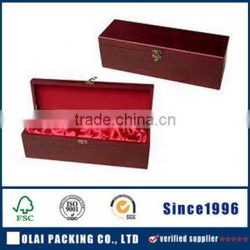 high-class red customized wine box