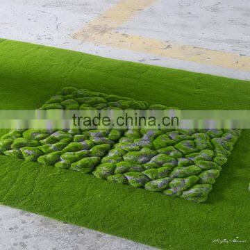 Factory manufacture artificial moss carpet grass mat for indoor decor