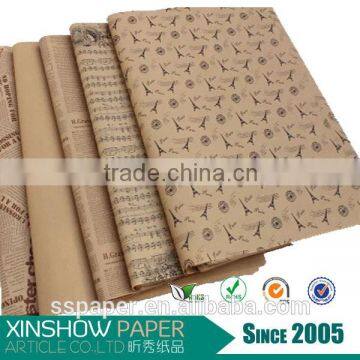 English Letters Kraft Paper //Washable craft paper roll