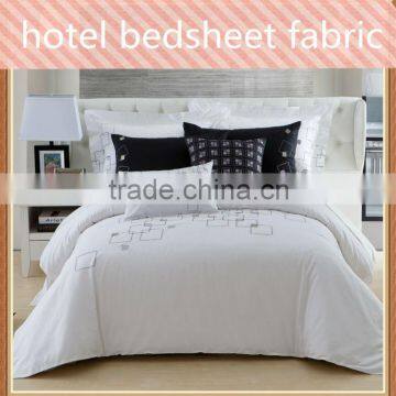 100% polyester hotel bedsheet fabric of good quality with factory