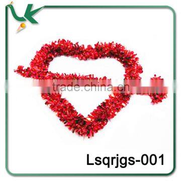 2015 Wholesale St. Valentine's Day Artfical Tinsel Garland