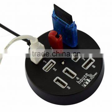 Hi-speed Round 8 Ports USB 2.0 Mobile Charger For IPhone IPad Htc Samsung and Tablets And Other USB-Powered Devices photo-5