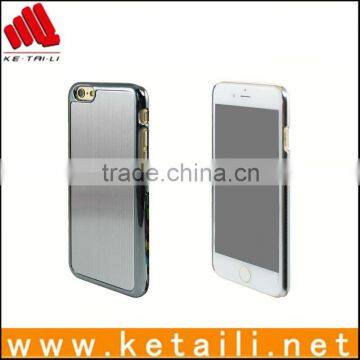 Best Selling Silver Color Metallic PC Mobile Phone Case for IPhone 6