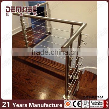 304 grade 50.8mm diameter by 2mm thickness stainless steel balustrade running rails