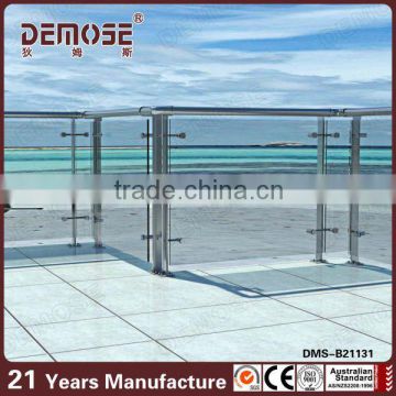 High Security Shatterproof Tempered Laminated Glass Railing