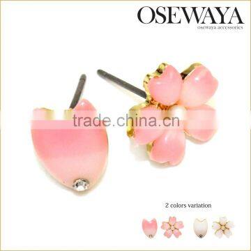 osewaya women accessories cherry blossom earrings sakura collection