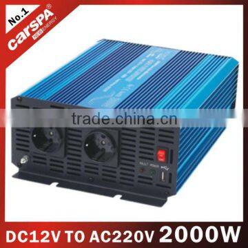 DC to AC pure sine wave power inverter 2000W,12vdc/24vdc to 100vac/110vac/220vac/230vac/240vac