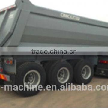 22m3 dump truck trailer with tree-axle