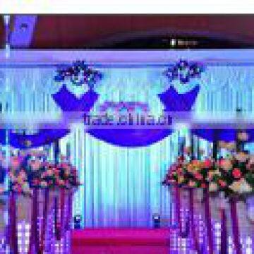 Pipe and drape backdrop for party decoration