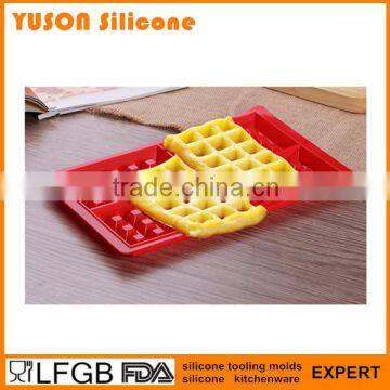 food grade silicone waffle mould pan