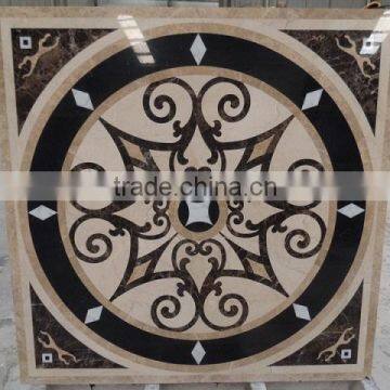 120x120 marble medallion floor design pictures waterjet madallion