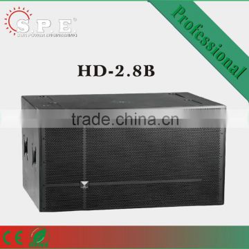 Dual 18" inch 1400W high power high quality passive pro subwoofer speaker box for disco, night club, bar/birch plywood