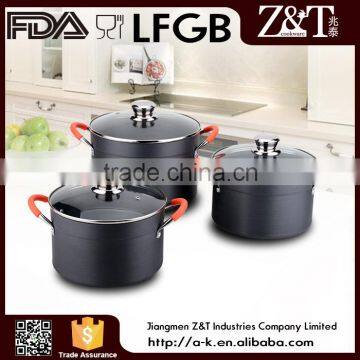 Aluminum coooking pot aluminium pot with lid