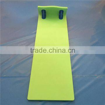 grass color infltable skiing EVA board for water park