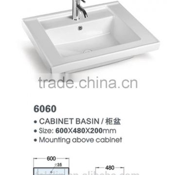 LELIN L60cm ceramic cabinet basin bathroom vanities top bathroom basin sink of LT-074