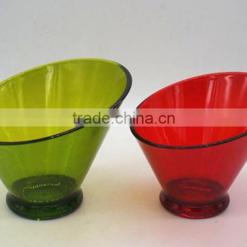 wholesale round plastic reusable fruit salad bowl with high quality